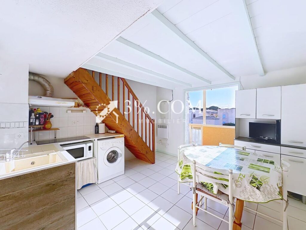 Charmant Duplex meublé 3 pièces de 37.6 m2 avec piscine & pl – 3 pièces – 2 chambres – 37 m²