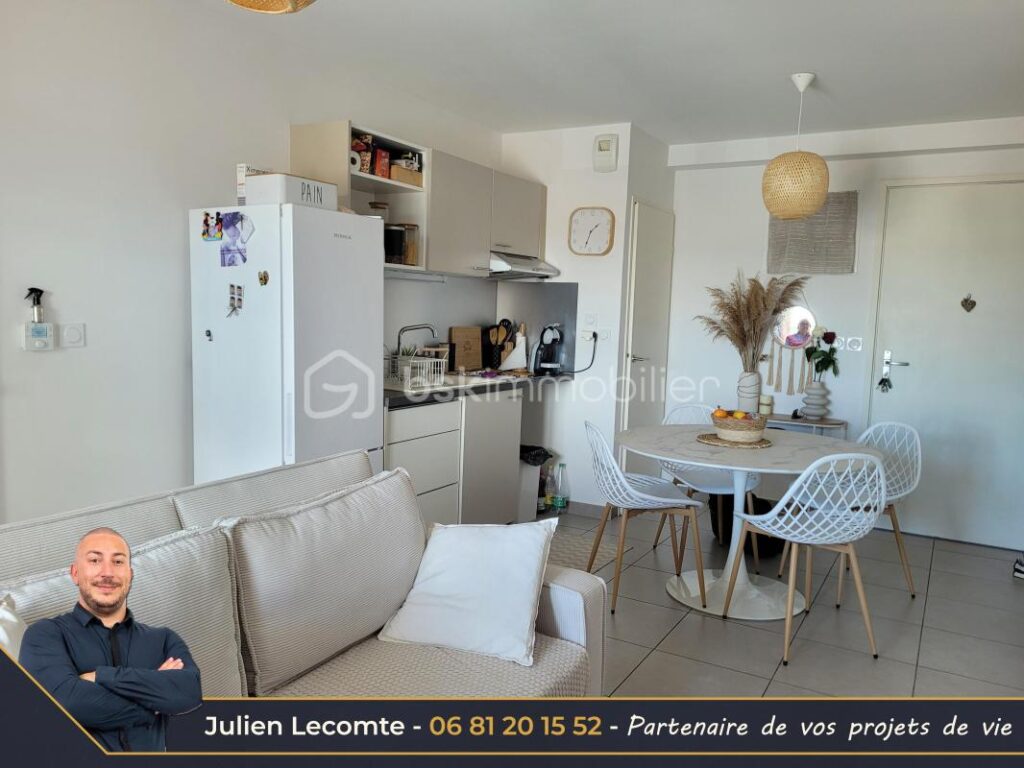 Appartement 37m² vue mer à Sérignan – 2 pièces – 1 chambre – 36 m²