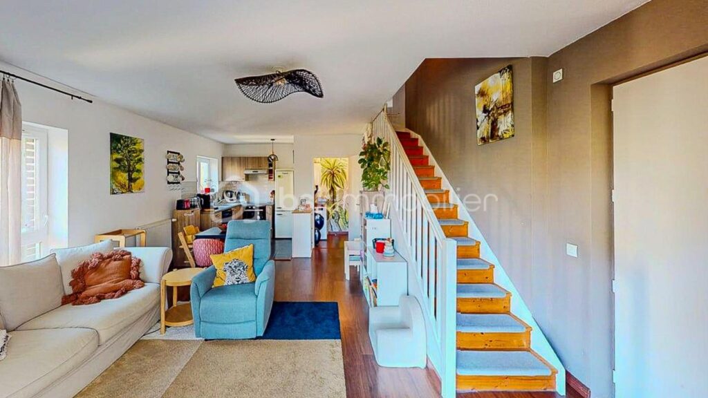 T3 en duplex – Belle terrasse avec vue dégagée – Quartier du Séqué à Bayonne – 3 pièces – 2 chambres – 60 m²