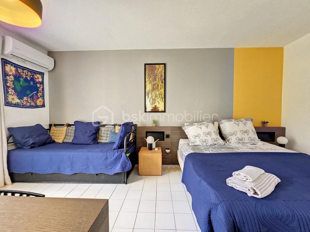 Appartement 25 m2 plage et piscine – 1 pièce – 1 chambre – 20 m²