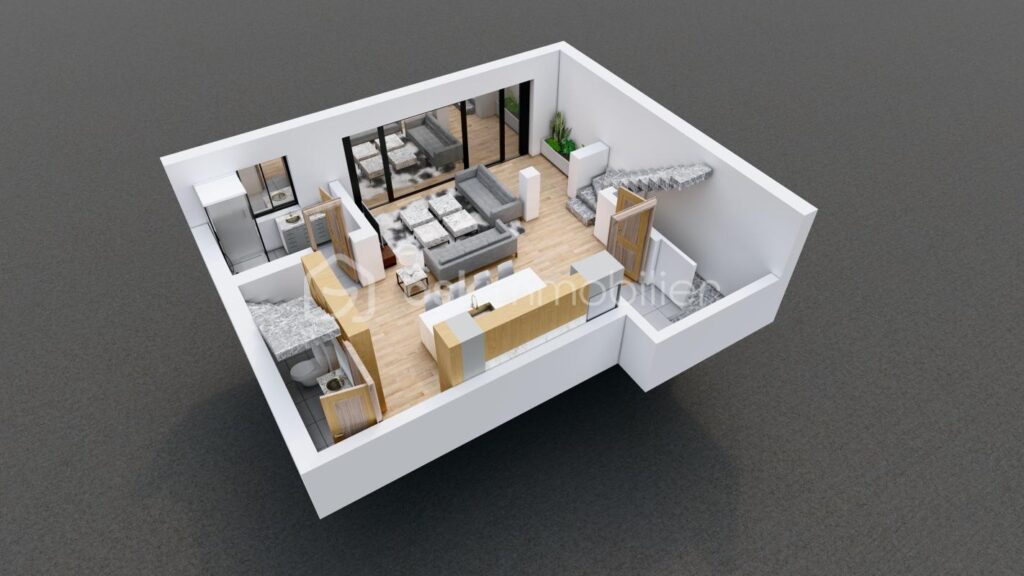 T3 Duplex 59m² (47m² Carrez) – PALAVAS Rive gauche – 3 pièces – 2 chambres – 47 m²