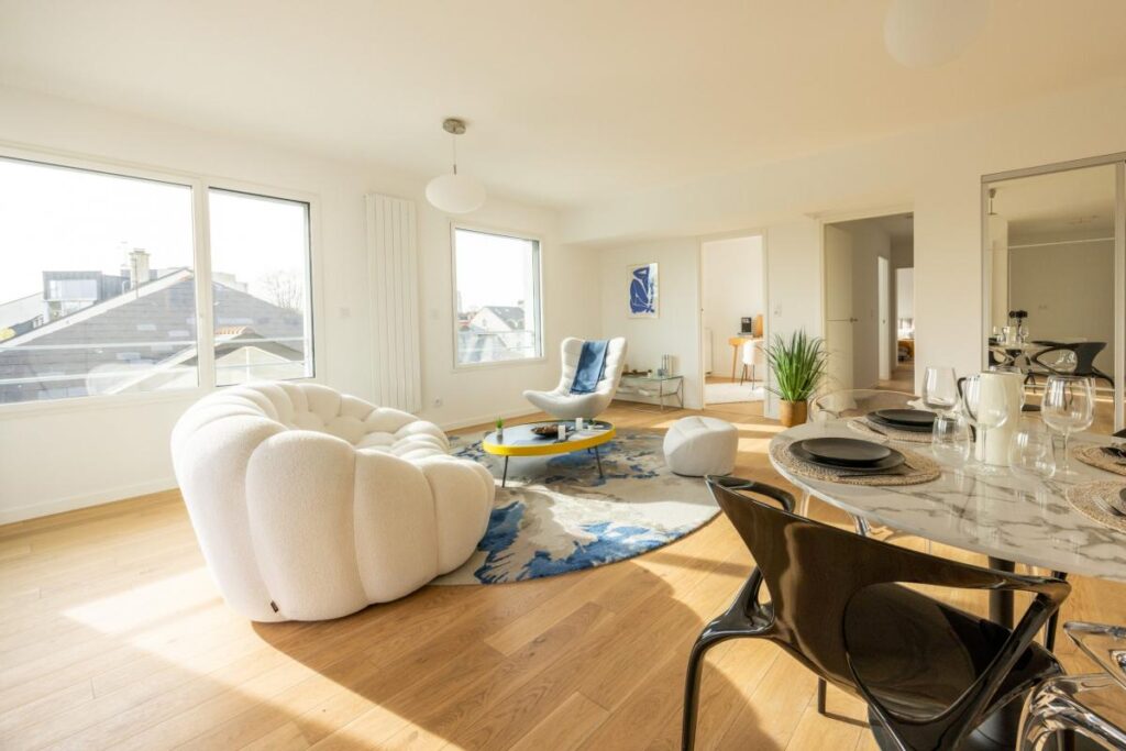 T4 de 87 m2 vue Erdre – 4 pièces – 3 chambres – 87 m²