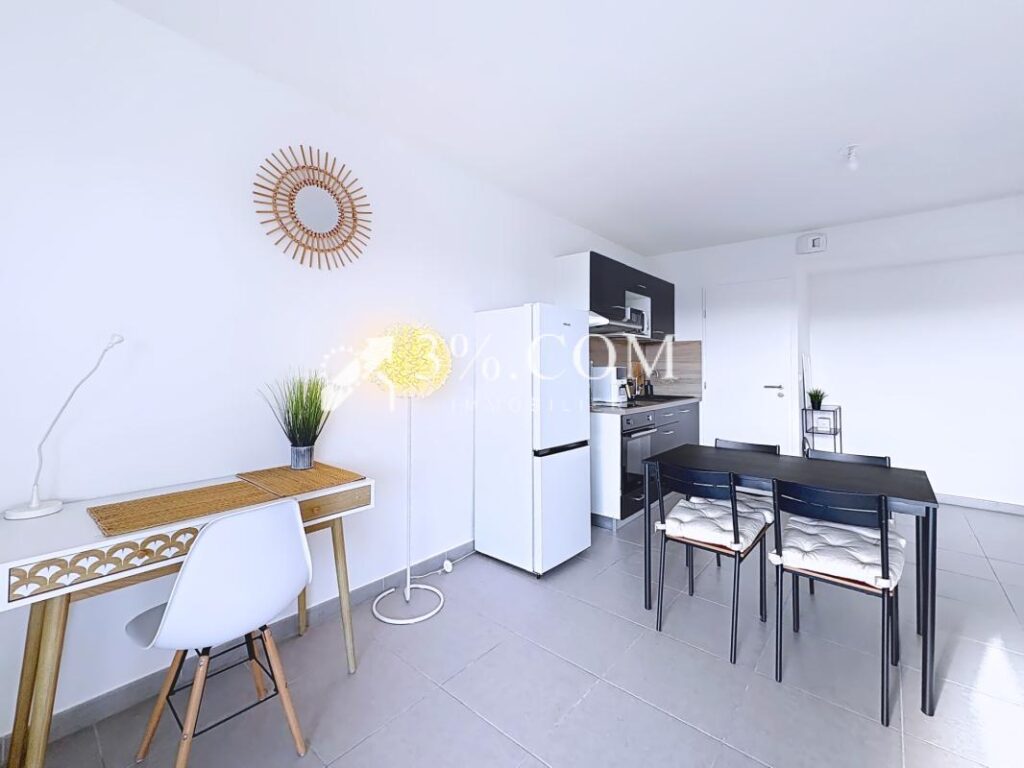 Appartement T2 moderne de 48 m2 avec terrasse et vue dégagée – 2 pièces – 1 chambre – 48 m²