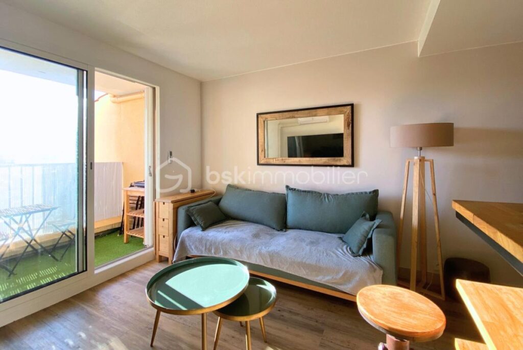 Appartement proche centre ville avec vue mer – 2 pièces – 1 chambre – 25 m²