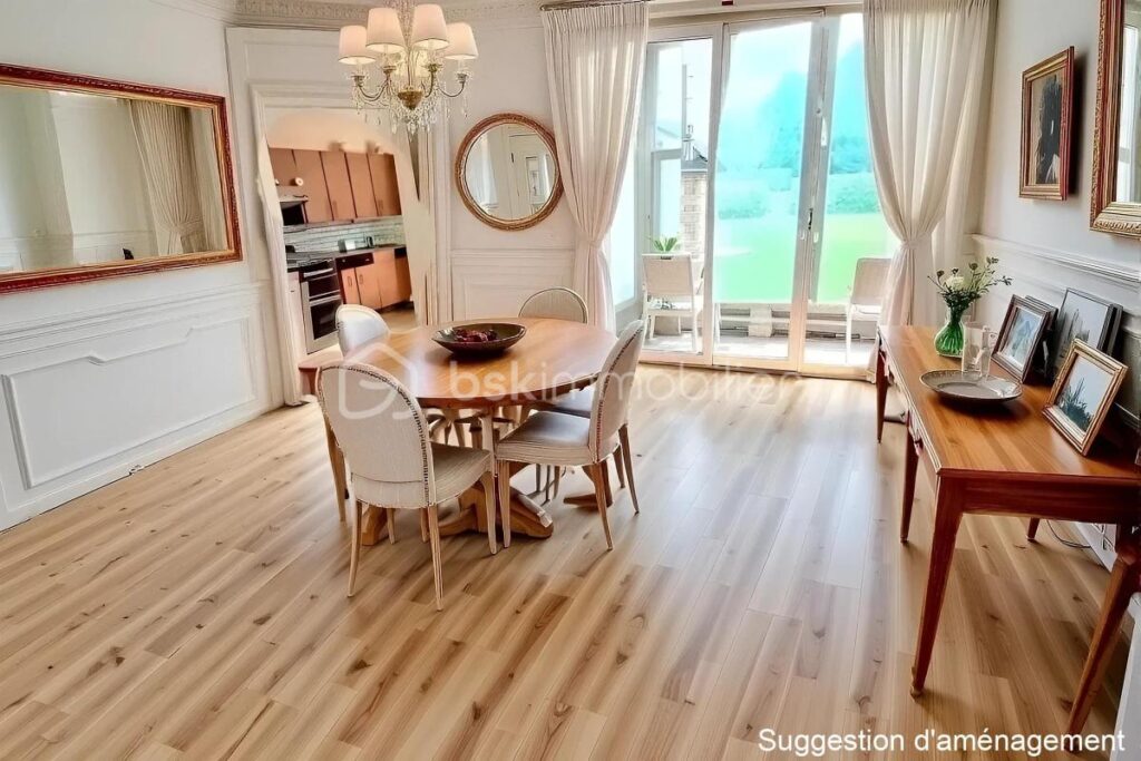 SECTEUR TOP, EN RETRAIT DE RUE, MAISON SEMI INDIVIDUELLE LUMINEUSE, GRAND JARDIN GARAGE DOUBLE et DEPENDANCE – 4 pièces – 3 chambres – 107 m²