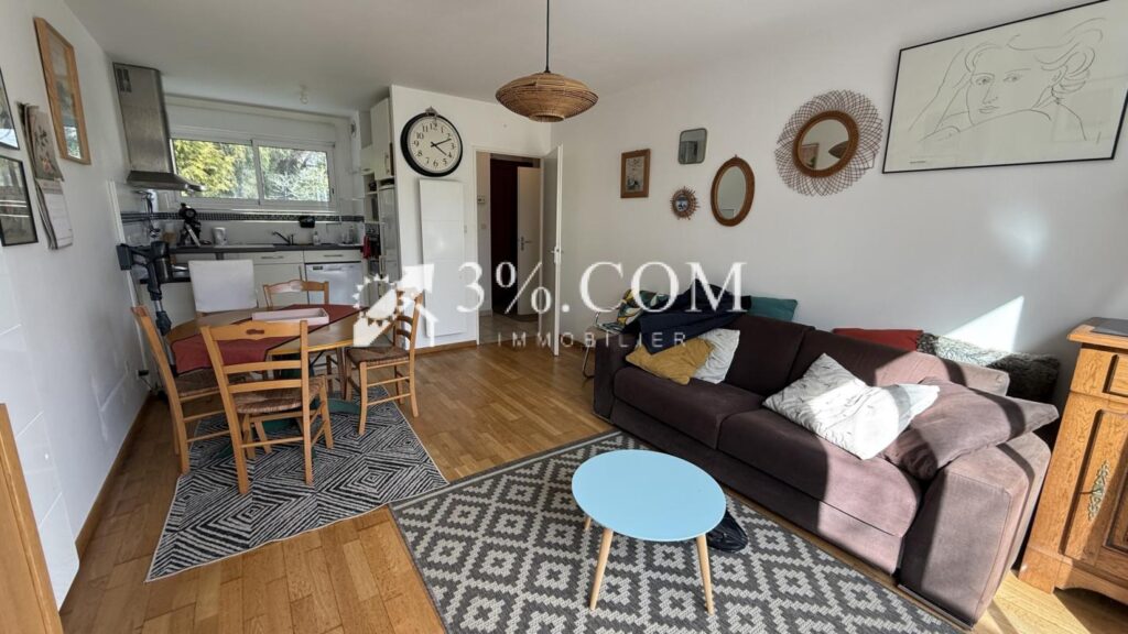 Appartement T2 avec Terrasse et Jardin – 2 pièces – 1 chambre – 43 m²