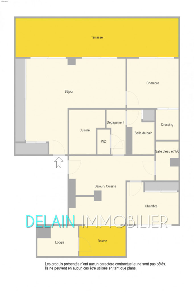 vente appartement 4 Pièce(s) – 4 pièces – 3 chambres – 95.14 m²