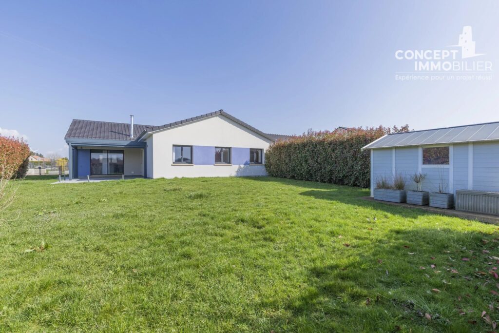 EXCLUSIVITÉ – Maison individuelle plain-pied proche Luxembourg et Belgique – 5 pièces – 3 chambres – 126 m²