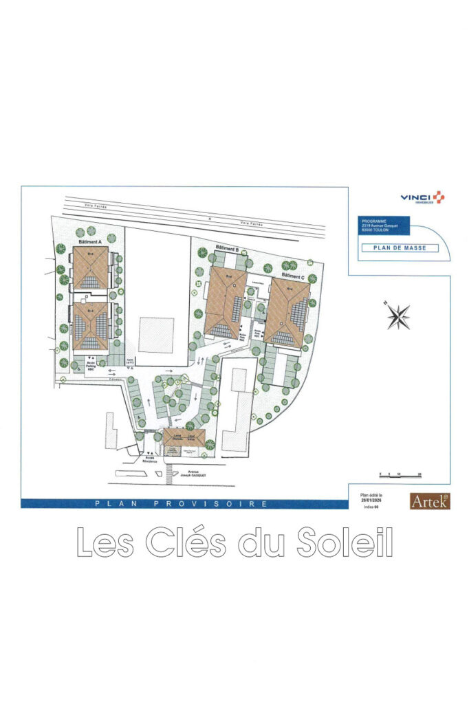 vente  3 Pièce(s) – 3 pièces – 2 chambres – 59.00 m²