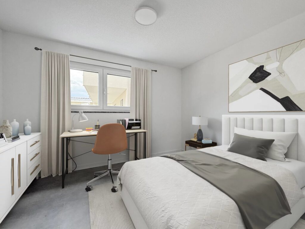 4,5 p. avec vue dégagée – Terrasse et jardin privatifs – NR pièces – NR chambres – 128.5 m²