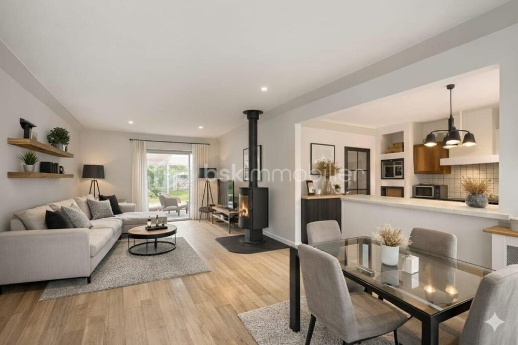 Maison de plain-pied – Quartier résidentiel à Vertou – 6 pièces – 3 chambres – 136 m²