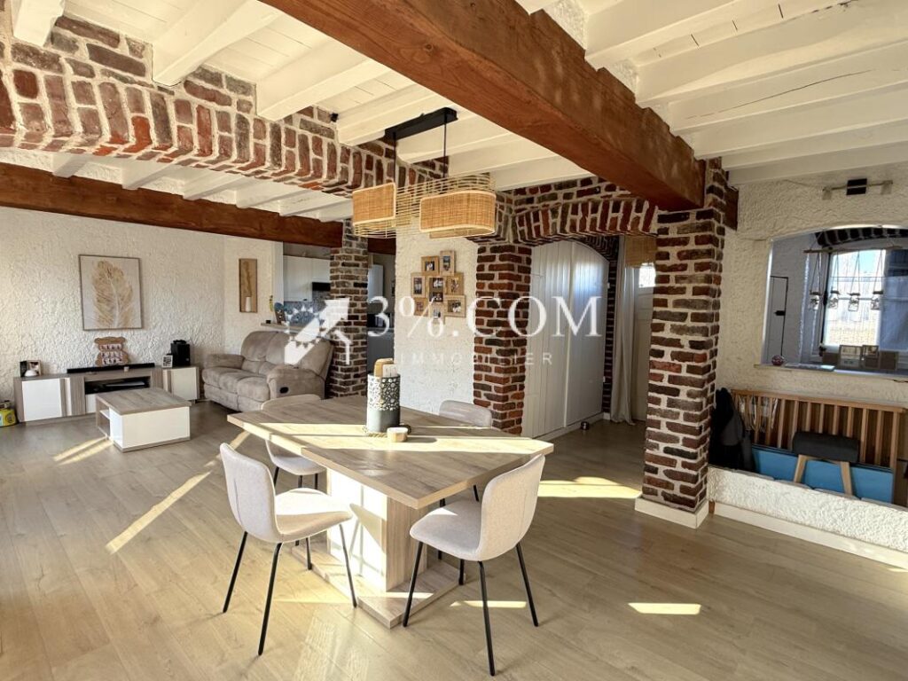 MAISON FLAMANDE DE 85 M2 AVEC 3 CH + JARDIN + HANGAR – 4 pièces – 3 chambres – 85 m²