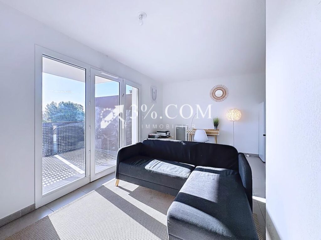 Appartement T2 moderne de 48 m2 avec terrasse et vue dégagée – 2 pièces – 1 chambre – 48 m²