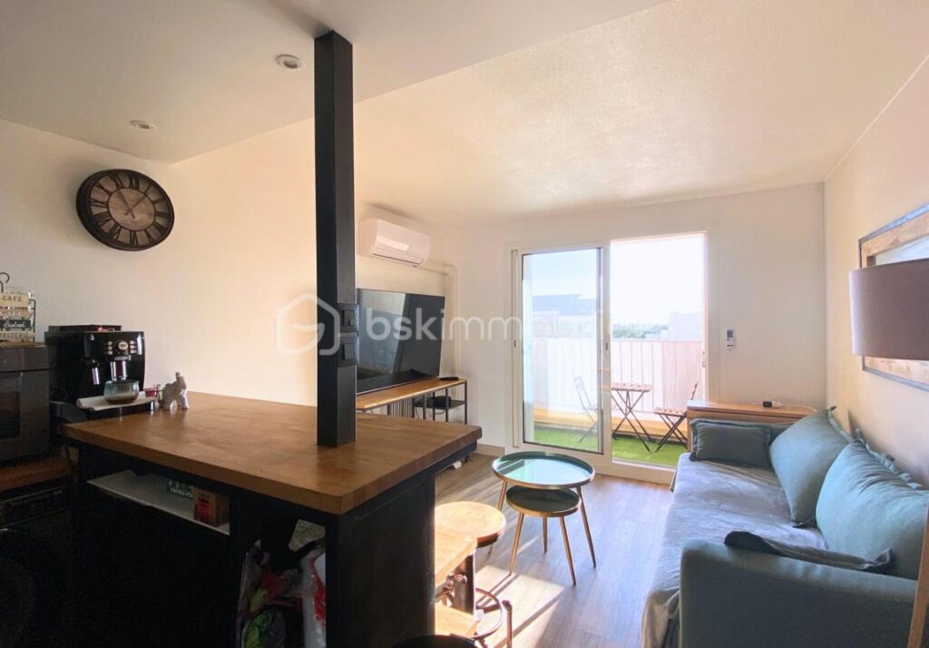 Appartement proche centre ville avec vue mer – 2 pièces – 1 chambre – 25 m²