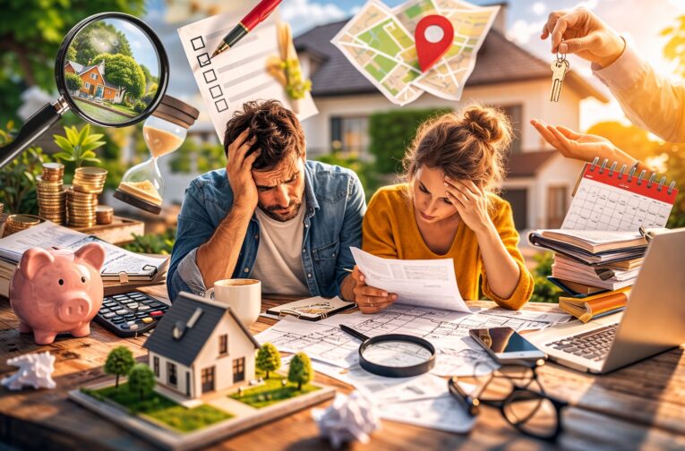 illustration couple achat immobilier erreurs à ne pas faire