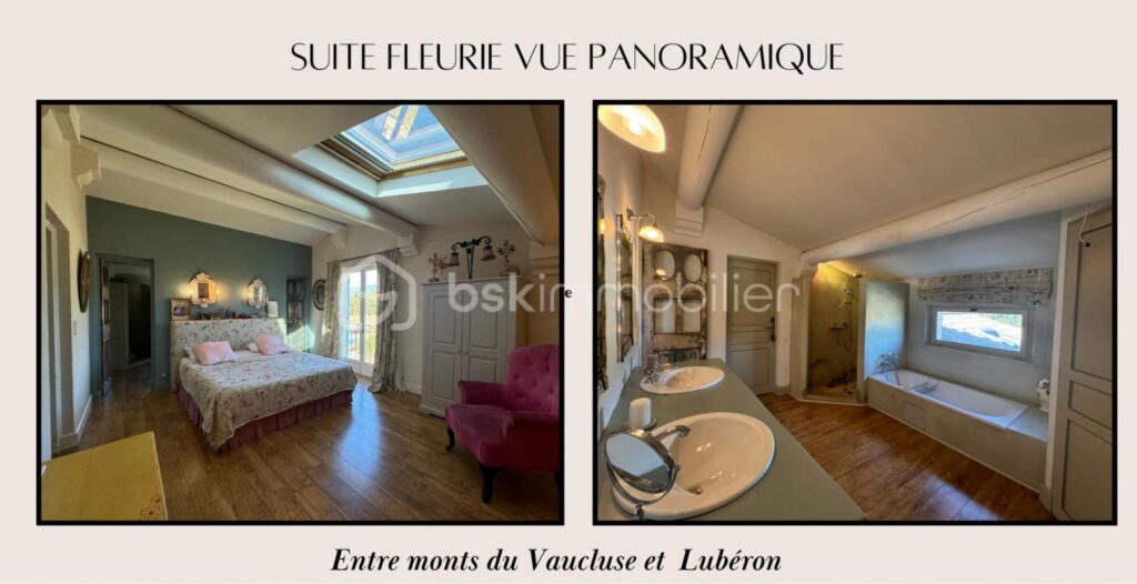 Demeure d’exception au cœur du Lubéron, vue panoramique et jardin d’hiver – 9 pièces – 5 chambres – 400 m²