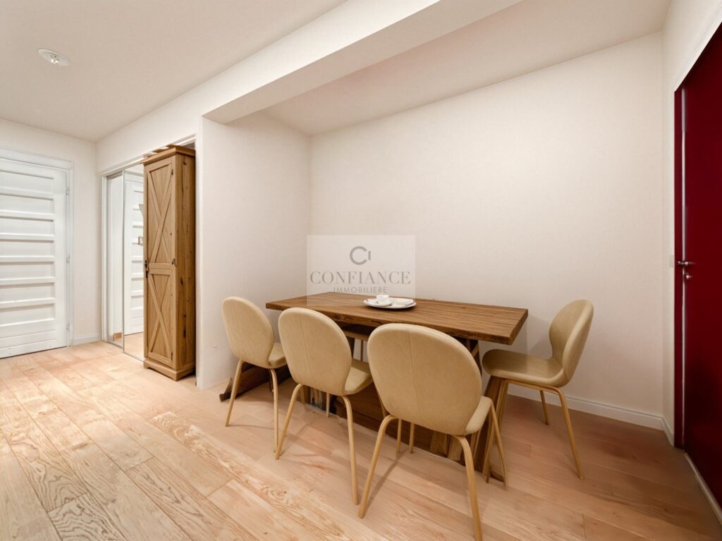 Appartement – 3 pièces – 2 chambres – 60 m²