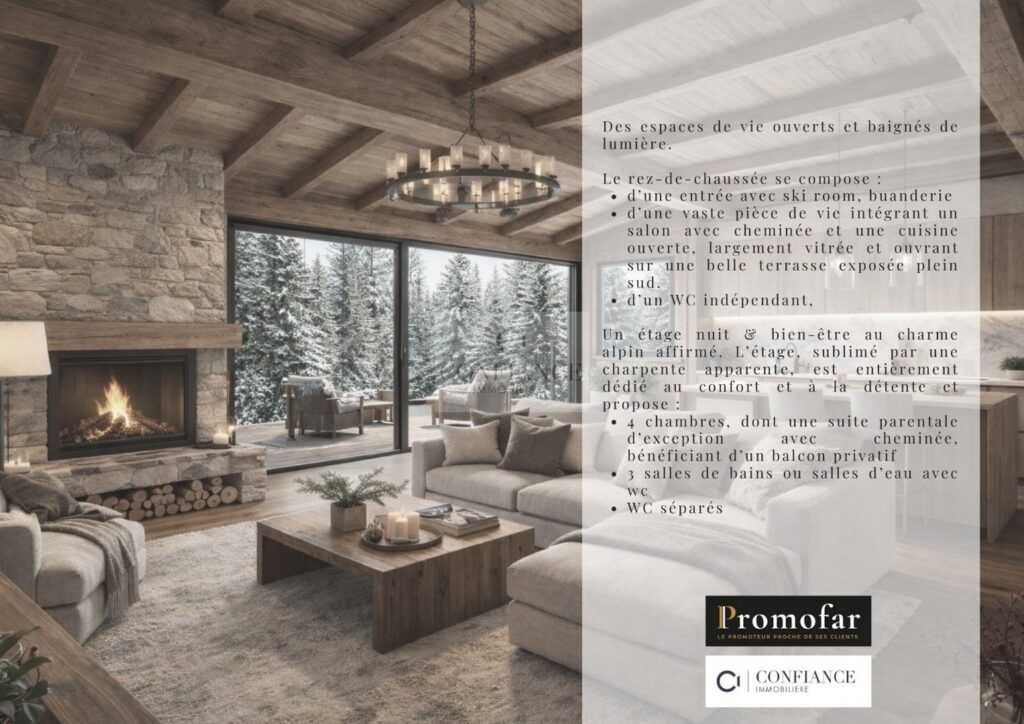 Chalet – 6 pièces – 5 chambres – 190 m²