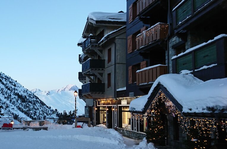 Arcs 1950 vue montagne sur le Mont Blanc