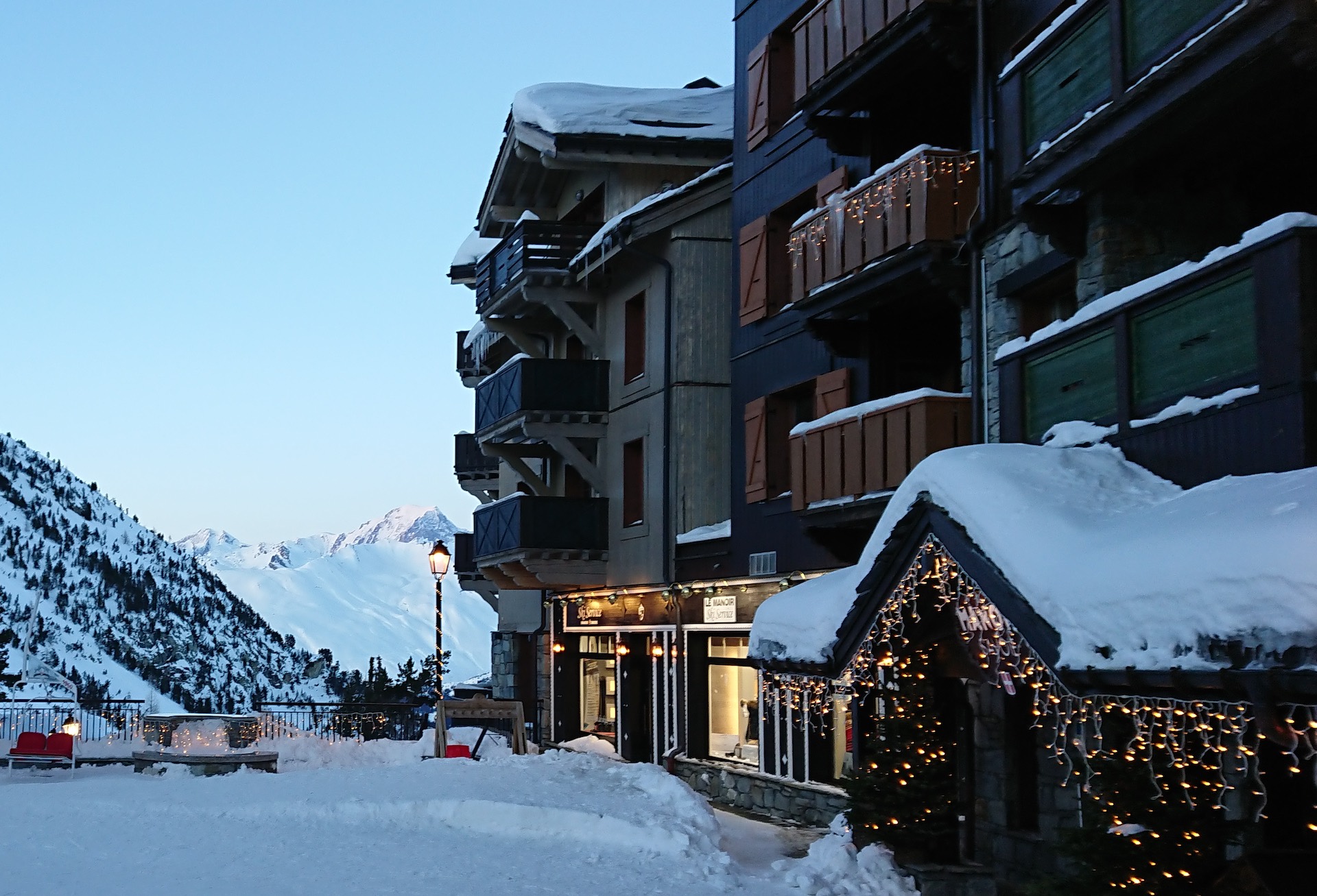 Arcs 1950 vue montagne  sur le Mont Blanc