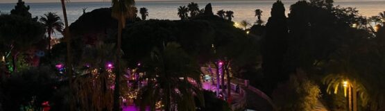 nice vue mer nuit ville