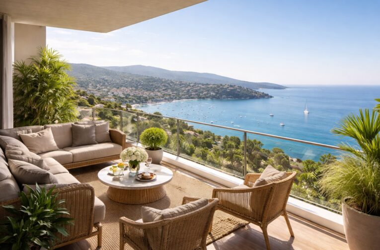 vue mer terrasse appartement