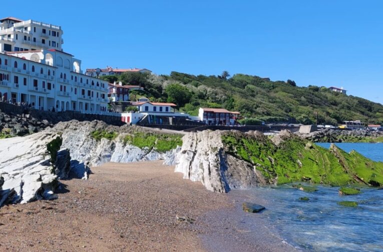 vue mer guethary plage