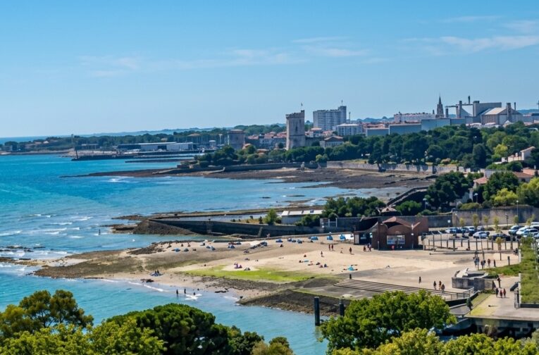 vue aérienne mer La Rochelle