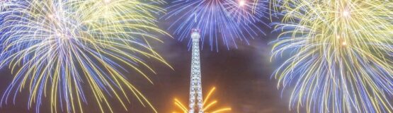 tour eiffel feu artifice nuit