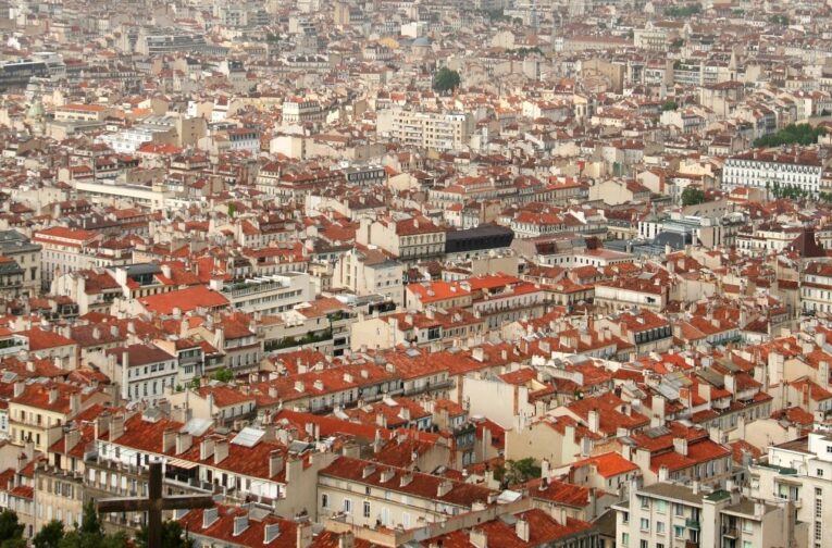 vue ville aérienne Marseille