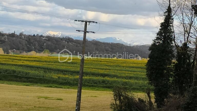 Beau terrain à bâtir avec vue sur les Pyrénées – NR pièces – NR chambres – 3700 m²