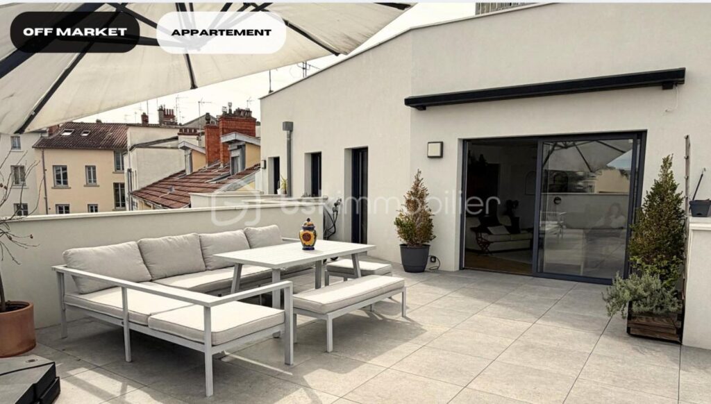 Toit-terrasse Monplaisir, Lyon 8ème – 4 pièces – 2 chambres – 101 m²
