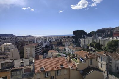 Vue mer panoramique – 3 pièces – 2 chambres – 74 m²