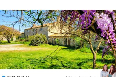 Ancien corps de ferme à rénover – 5 pièces – 4 chambres – 173 m²