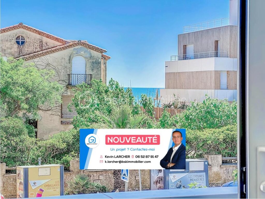 *** Appartement T3 rénové avec parking Vue MER à PALAVAS *** – 3 pièces – 2 chambres – 60 m²
