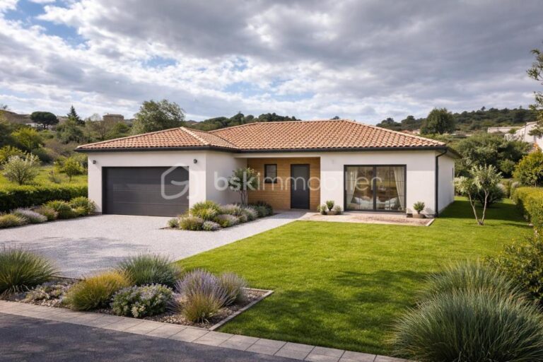 🏡 Terrain à bâtir –500 m2 avec possibilité d’un second lot – Projet avec garage accolé – Secteur calme – NR pièces – NR chambres – 500 m²