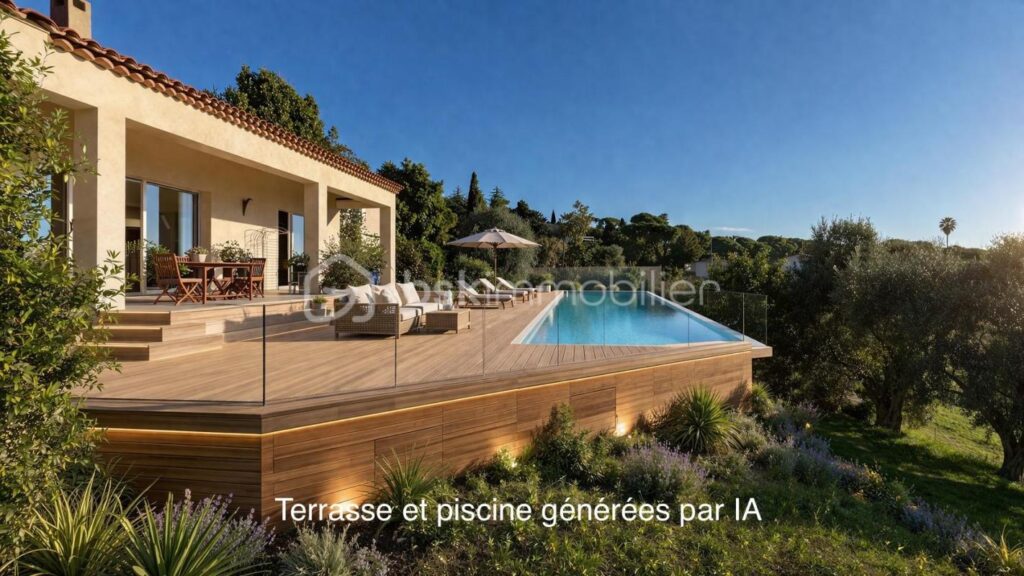 COUP DE CŒUR pour une villa individuelle à Vence Sud. Vue mer. Terrain piscinable – 4 pièces – 3 chambres – 135 m²