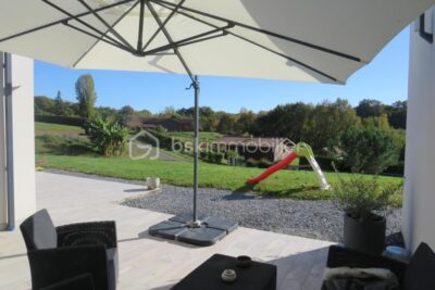 Maison plain-pied récente de 135 m² dans un cadre idyllique du Bas-Armagnac, RT 2012 sous garantie décennale – 4 pièces – 3 chambres – 135 m²