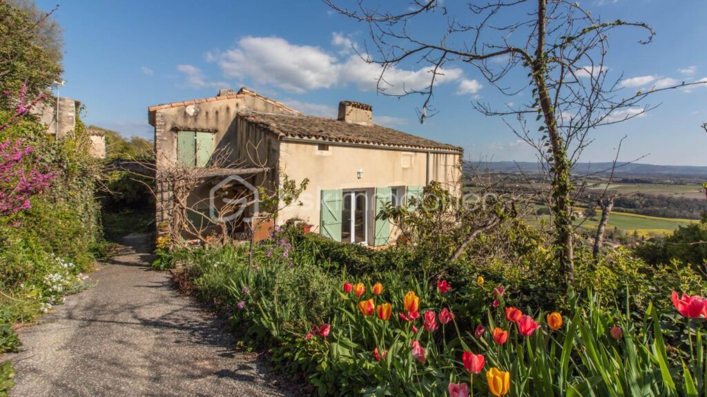 EXCLUSIVITÉ – Maison en pierre avec vue panoramique – Savasse (Drôme provençale) – 7 pièces – 3 chambres – 130 m²