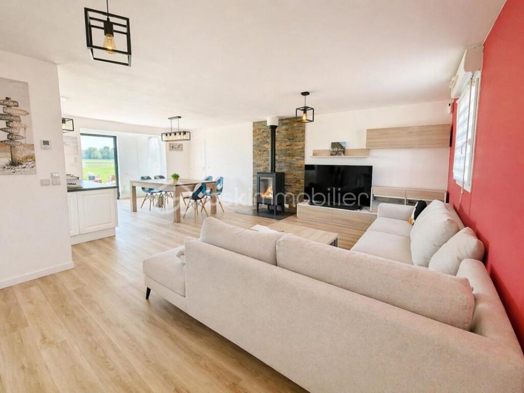 Élégante maison de plain-pied – 6 pièces – 3 chambres – 106 m²