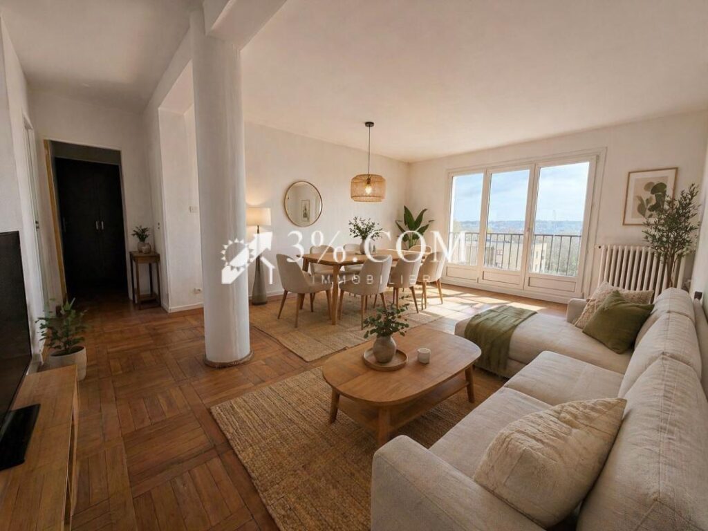 Appartement lumineux 92 m2 dernier étage Boulogne – 4 pièces – 2 chambres – 92 m²