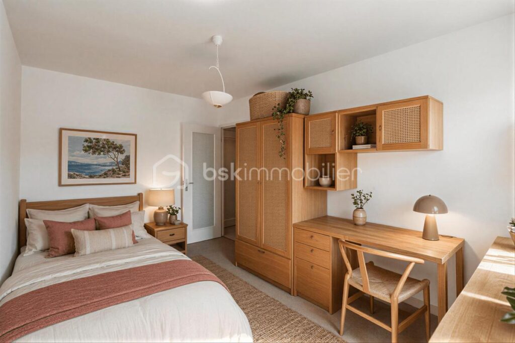 ECHIROLLES – T4 81 m² – Vue sur montagnes – Etage élevé avec ascenseur – Fort potentiel + projection home staging – 4 pièces – 3 chambres – 80 m²
