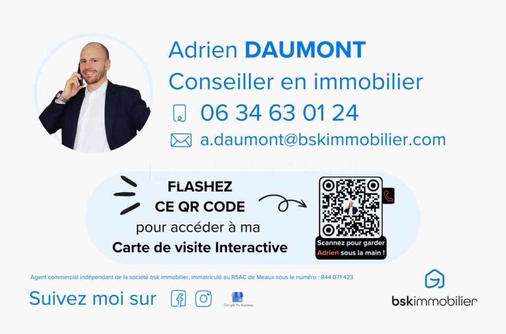 Appartement 2 pièces de 46.49 m² 77410 CLAYE-SOUILLY – 2 pièces – 1 chambre – 46 m²