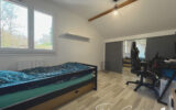 Jolie maison en parfait état avec grand terrain, piscine et belle vue lac à Grésy sur Aix – 5 pièces – 4 chambres – 119 m²