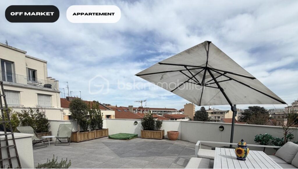 Toit-terrasse Monplaisir, Lyon 8ème – 4 pièces – 2 chambres – 101 m²