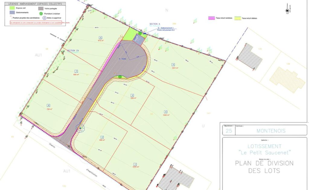 Terrain constructible MONTENOIS – NR pièces – NR chambres – 600 m²