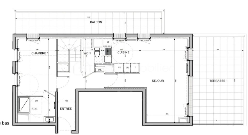 Appartement duplex dernier étage F5 vue Canal de l’Ourcq terrasses parking – 5 pièces – 4 chambres – 97 m²