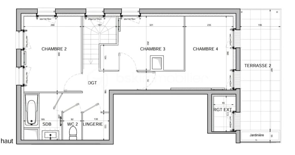 Appartement duplex dernier étage F5 vue Canal de l’Ourcq terrasses parking – 5 pièces – 4 chambres – 97 m²