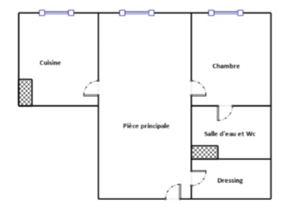 13010 st loup GRAND T2 ST LOUP VUE MER LOUE – 2 pièces – 1 chambre – 53 m²