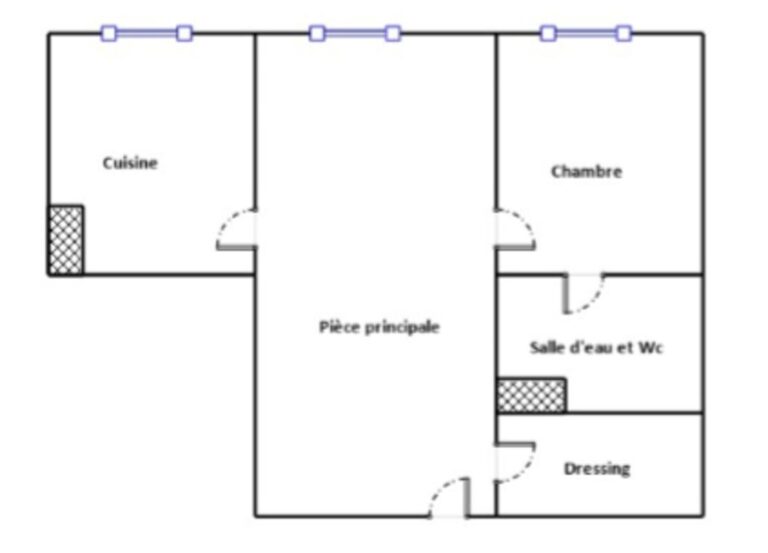 13010 st loup GRAND T2 ST LOUP VUE MER LOUE – 2 pièces – 1 chambre – 53 m²